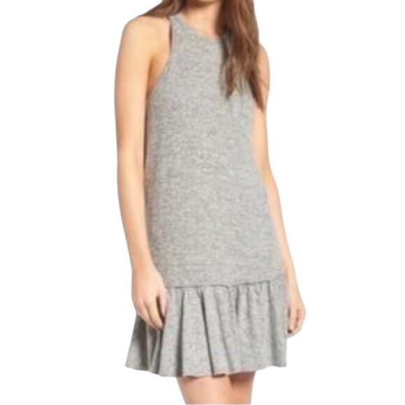 NWT McGuire Le Club Drop Waist Mini Tank Dress in Heather Gray Size Medium - Picture 1 of 9